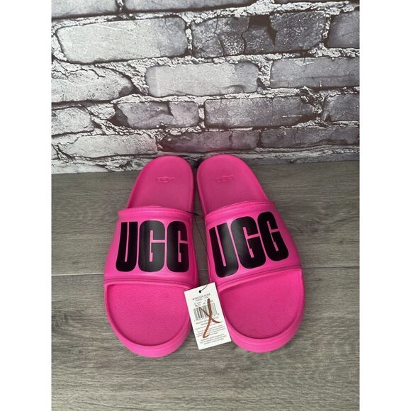 UGG WILCOX SLIDE Pink Rubber Light Waterproof Sport Sandals Men’s Sz 12M US/45EU - Picture 13 of 16